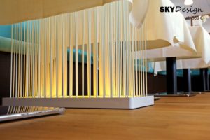 Trennwände mit LED Beleuchtung | Room Divider