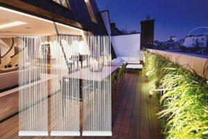 Sichtschutz Weiß Terrasse