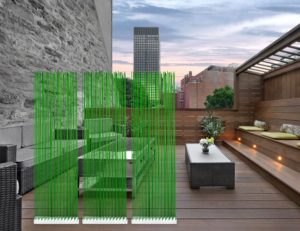 Grüner Sichtschutz für die Terrasse
