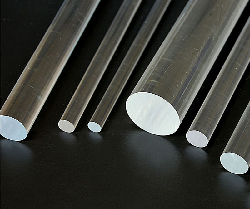 Plexiglasrohr satiniert, Polycarbonat Rohr: Acrylglas Stab