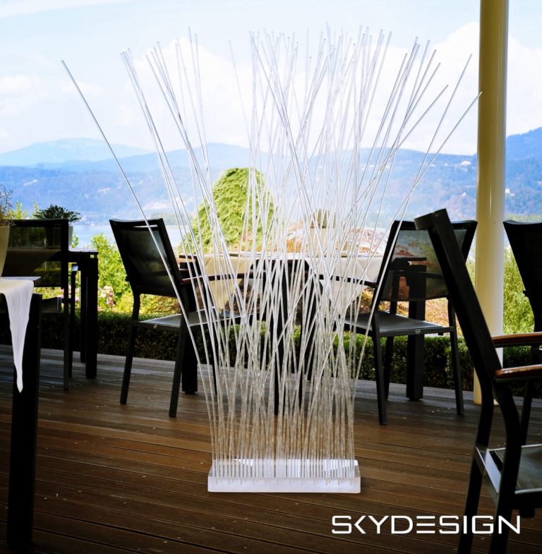 sichtschutz aus glas plexiglas trennwand skydesign.news