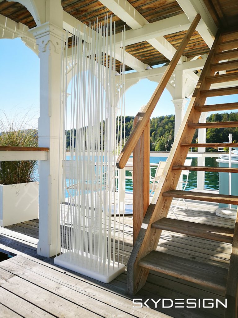 Sichtschutz Terrasse, Sichtschutz Bambus Balkon, moderner Raumteiler, Möbel Terrasse